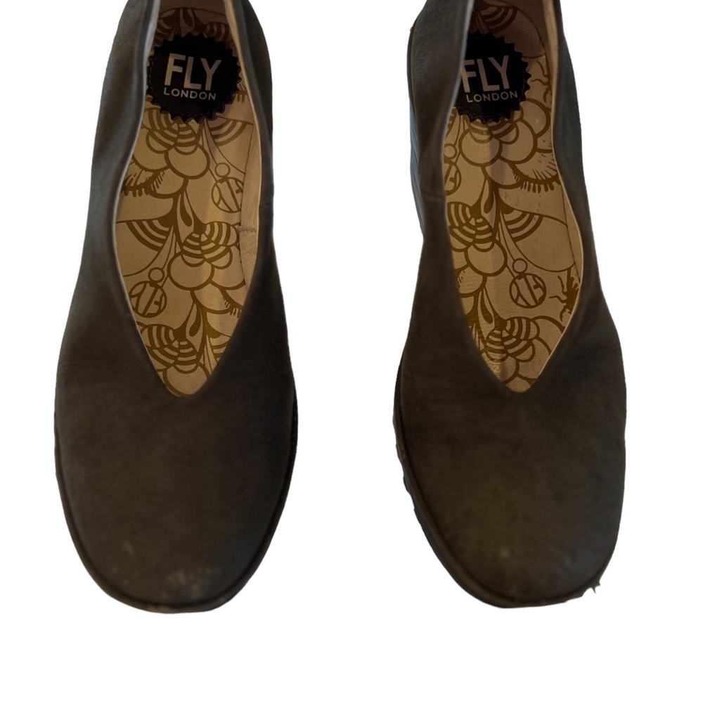 Fly London Yaz Cupido Wedge Slip On Shoe in size US 7.5-8 EU 38 Green - Picture 11 of 16